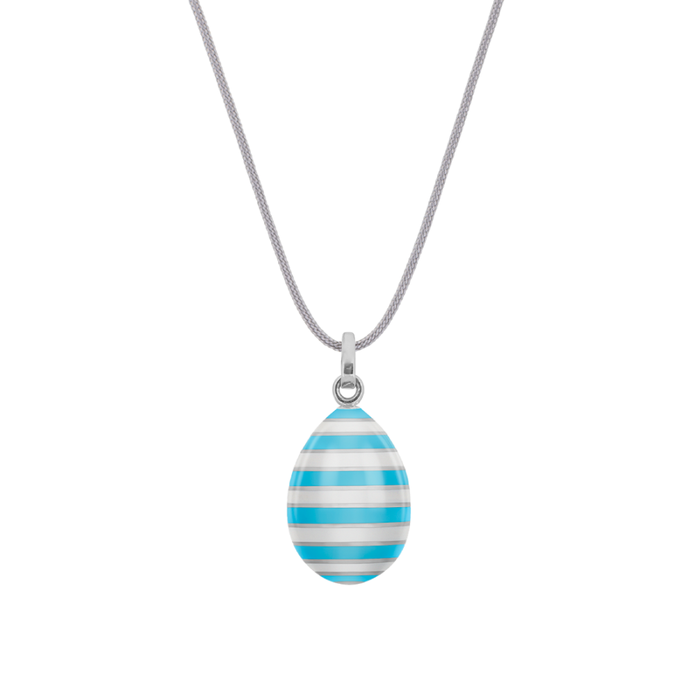 Easter Egg pendant EGGS IN STRIPES
